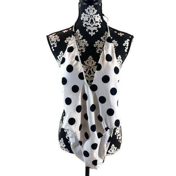 NWT Bar III Polka Dot One Piece Swimsuit - Picture 2 of 12